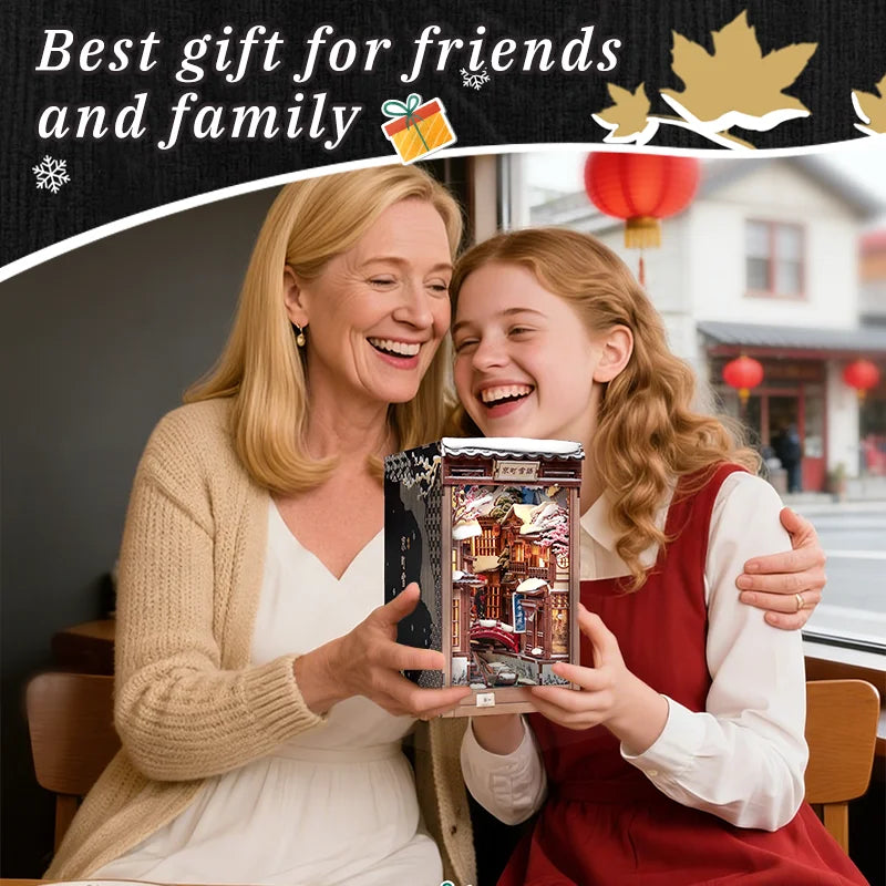 CUTEBEE DIY Book Nook - Kyoto Snow Whisper