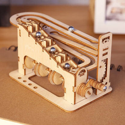 3D Wooden Mechanical Marble Run Puzzle