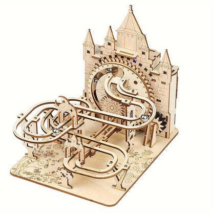 Electric 3D Wooden Marble Run Puzzle Kit