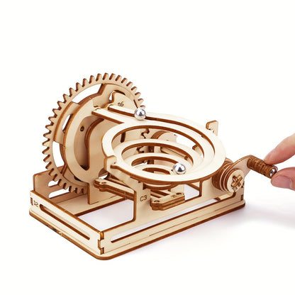 3D Wooden Mechanical Marble Run Puzzle