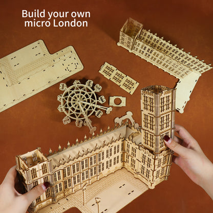 3D Wood Puzzle - Big Ben Desktop Model Kit