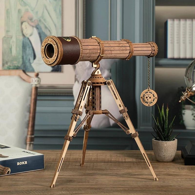 3D Wood Puzzle - Telescope + Stand