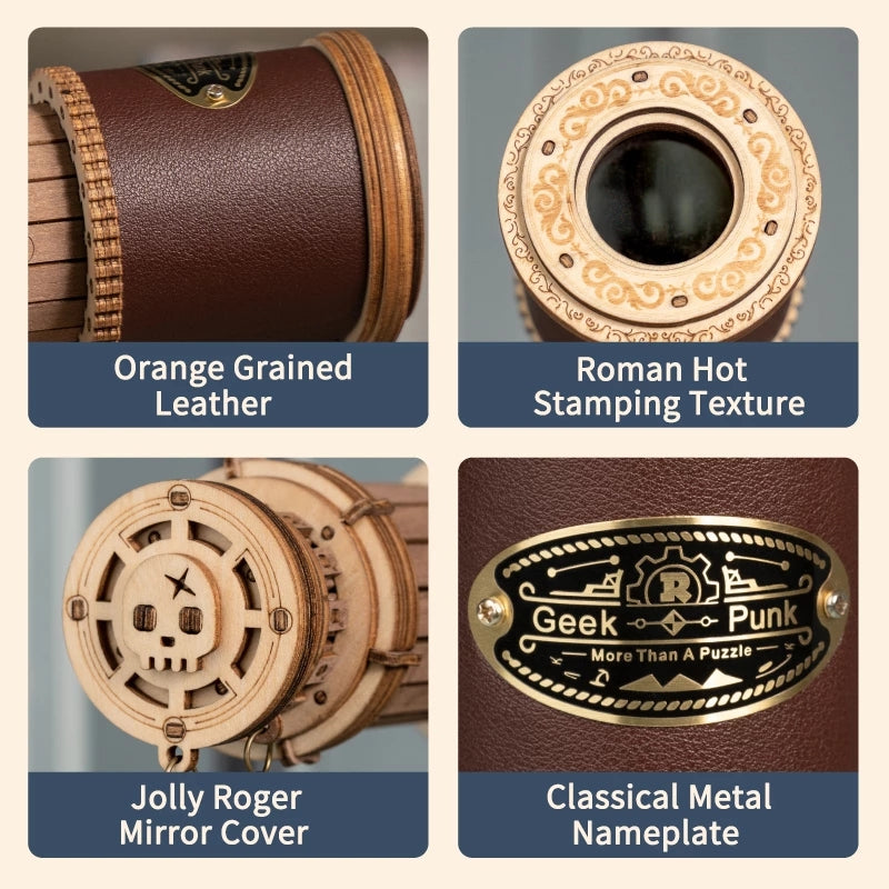 3D Wood Puzzle - Telescope + Stand