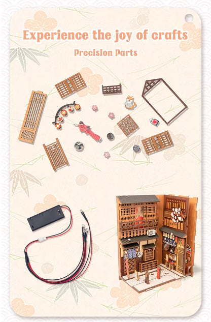 Diy Book Nook - Sakura Theme with Light Night Light