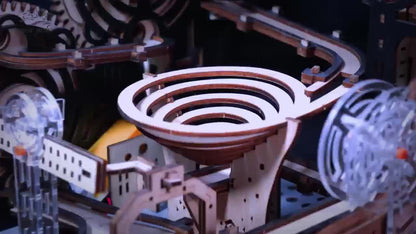 Electric 3D Wooden Marble Run Puzzle Kit