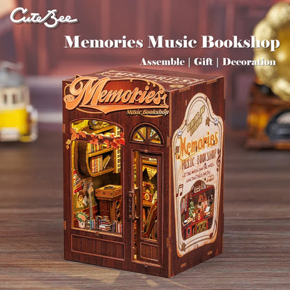 CUTEBEE DIY Book Nook Kit - Owl Bookstore