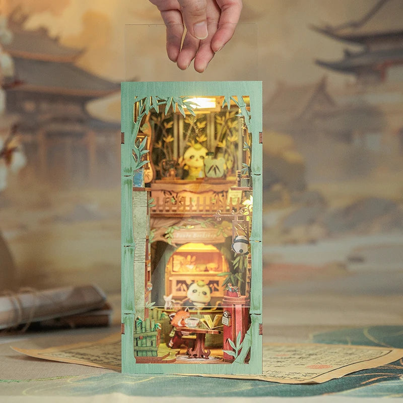 CUTEBEE DIY Book Nook - Panda Bookshop