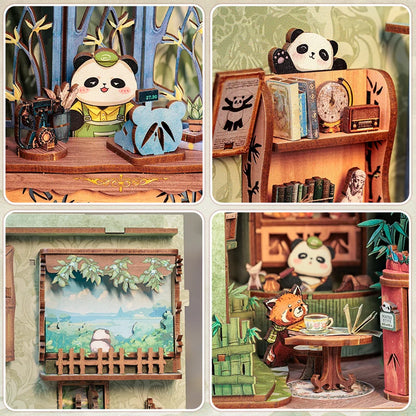 CUTEBEE DIY Book Nook - Panda Bookshop