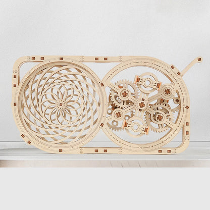 Wooden 3D Mechanical Gear Puzzle Kit