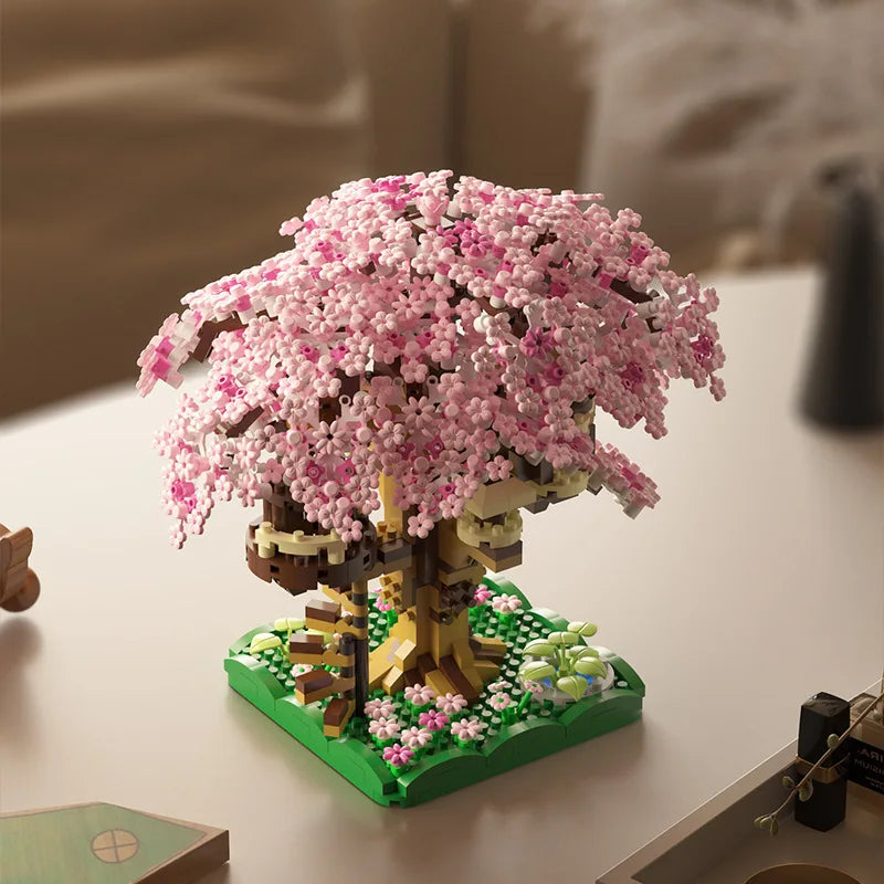 Pink Cherry Tree House - Micro Building Blocks