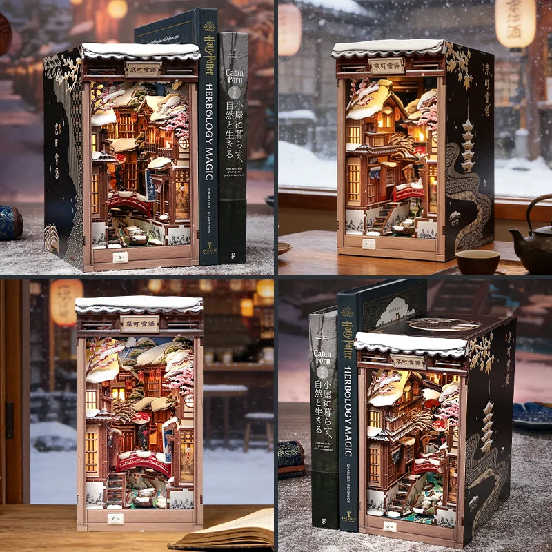 CUTEBEE DIY Book Nook - Kyoto Snow Whisper
