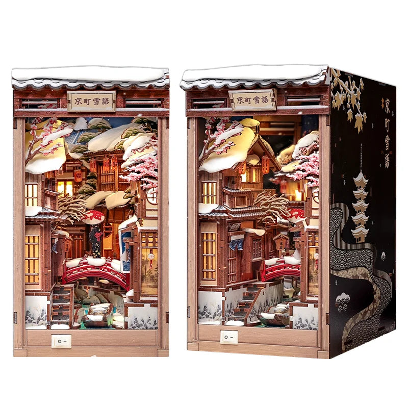 CUTEBEE DIY Book Nook - Kyoto Snow Whisper