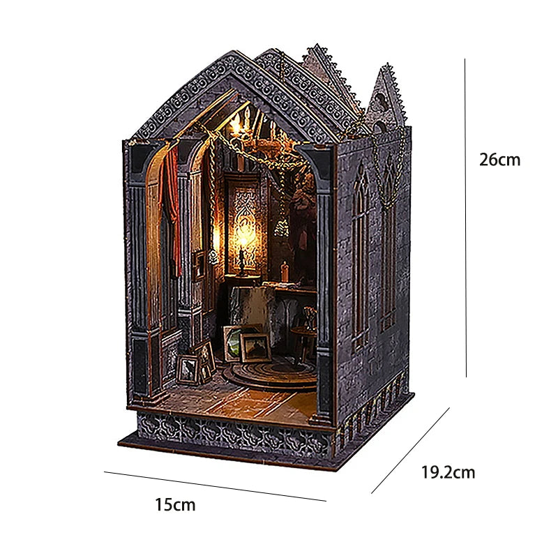 DIY Book Nook Insert Kit - Magic Library with LED Lights