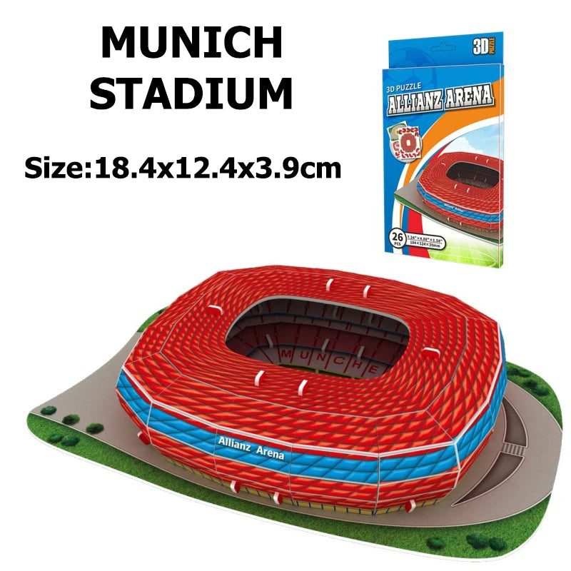 3D Miniature World Football Stadium Puzzle