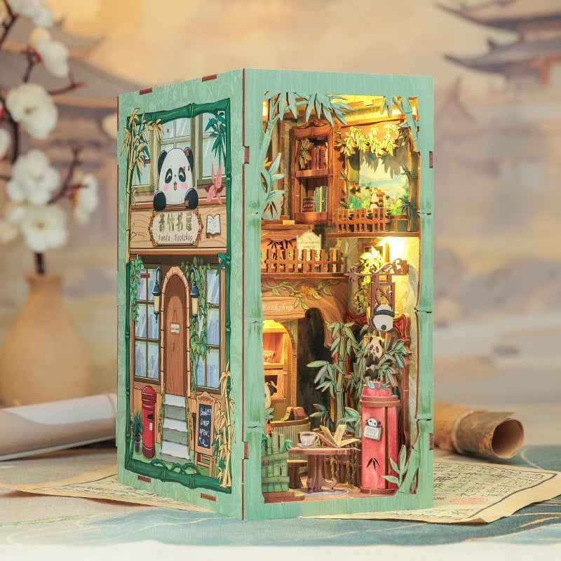 CUTEBEE DIY Book Nook - Panda Bookshop