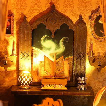 DIY Book Nook Insert Kit - Magic Library with LED Lights