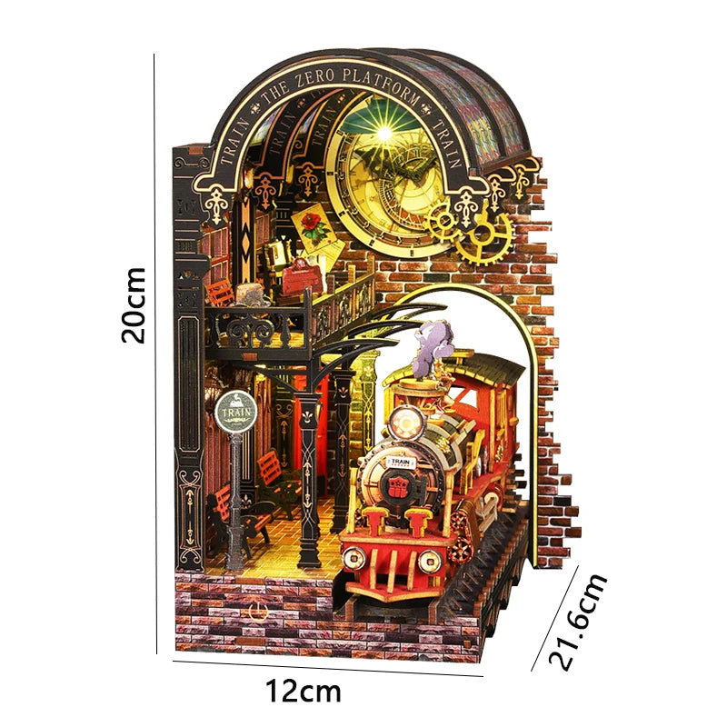 DIY Book Nook Insert Kit - Magic Library with LED Lights