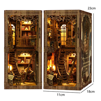 DIY Book Nook Insert Kit - Magic Library with LED Lights