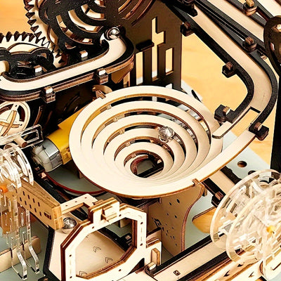 Electric 3D Wooden Marble Run Puzzle Kit